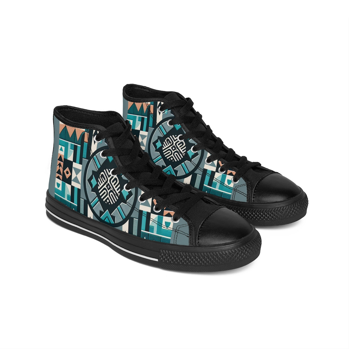 "Kente Kicks: The AfroFusion Sneakers" - Men's Classic Sneakers