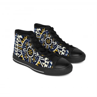 "Kente Kicks: Vibrant Heritage Sneakers" - Men's Classic Sneakers