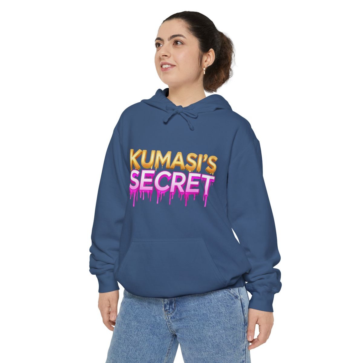 Kumasi's Secret hoodie | Drip Gradient Text streetwear sweatshirt