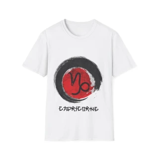 T-shirt zen minimaliste « Silence cosmique » Capricorne – Moires de Lune