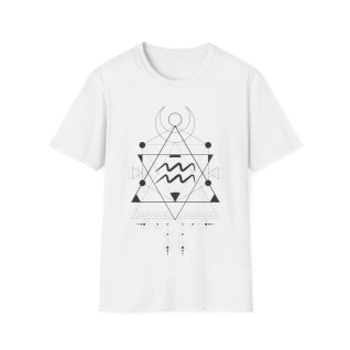 T-shirt "Totem de Lignes Sacrées" Verseau – Moires de Lune