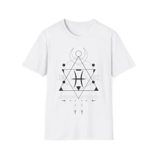 T-shirt "Totem de Lignes Sacrées" Poissons – Moires de Lune