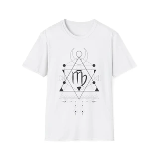 T-shirt "Totem de Lignes Sacrées" Vierge – Moires de Lune