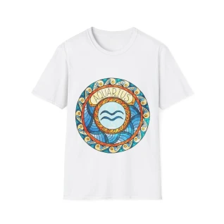 T-shirt "Médaillon Céleste" Verseau – Moires de Lune