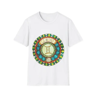 T-shirt "Médaillon Céleste" Gémeaux – Moires de Lune