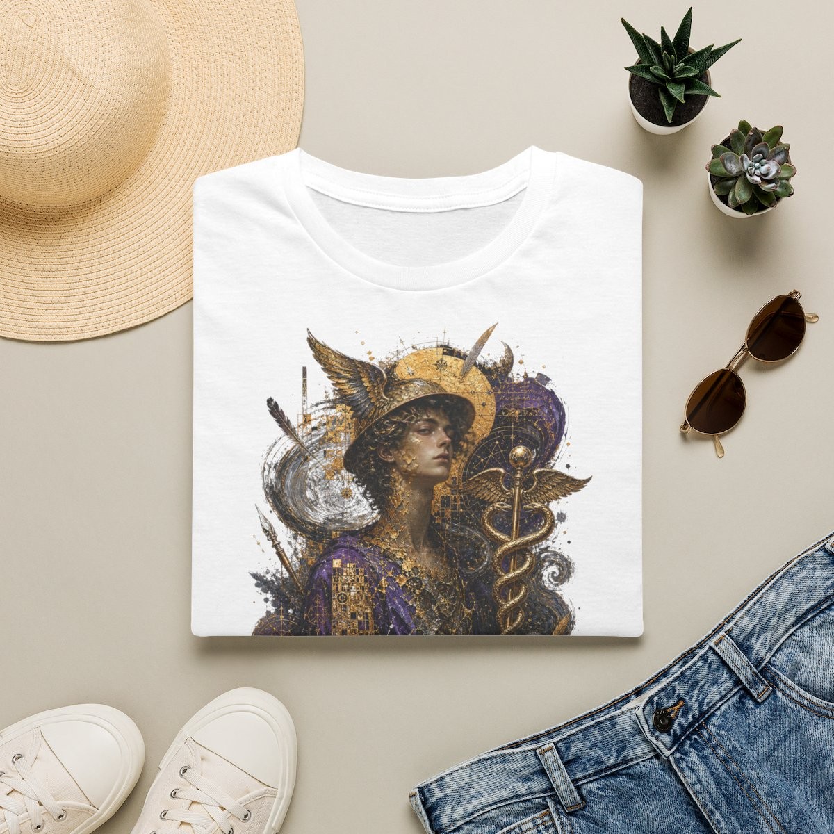 T-shirt Mercure · Messager des Mondes · Moires de Lune