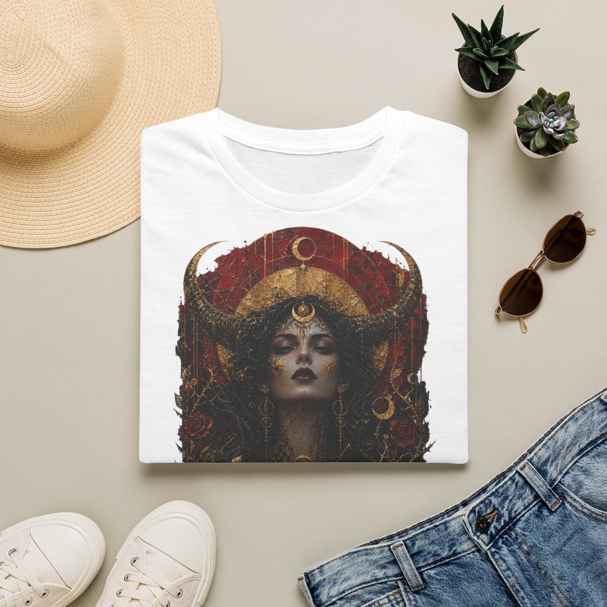 T-shirt Lilith · La Lune Noire · Souveraine de l'Ombre Sacrée ·