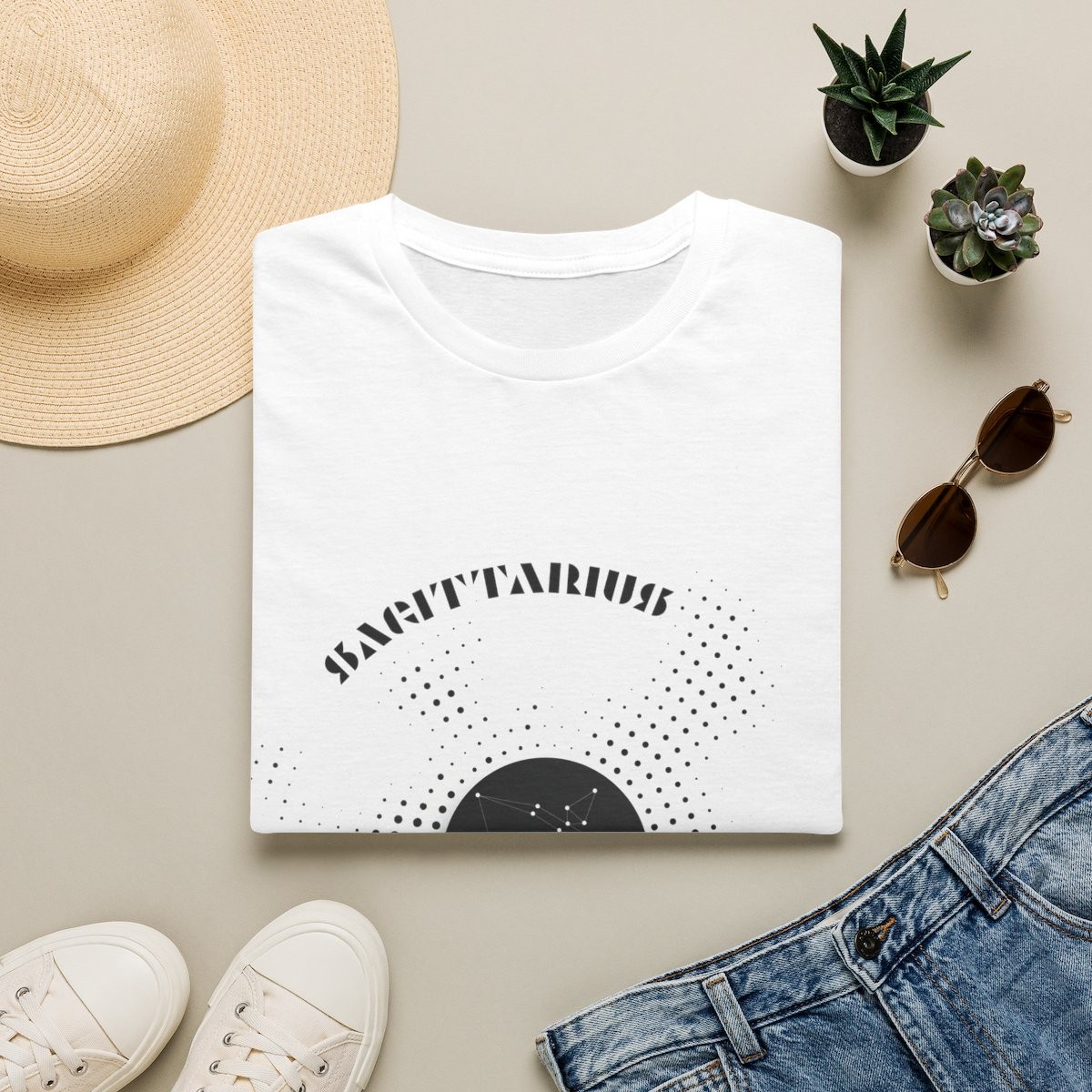 T-shirt "Onde Galactique" Sagittaire – Moires de Lune