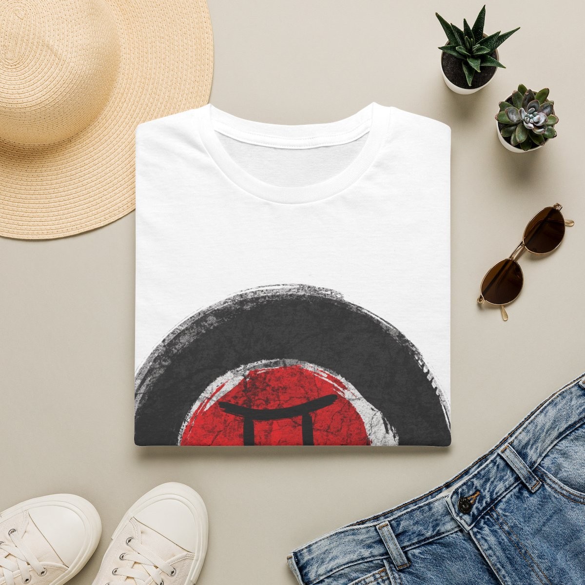 T-shirt zen minimaliste « Silence cosmique » Gémeaux – Moires de Lune