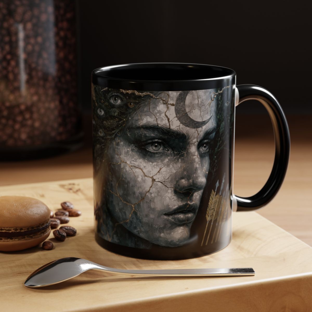 Mug Artémis — Chasseuse Lunaire & Forêt Sacrée
