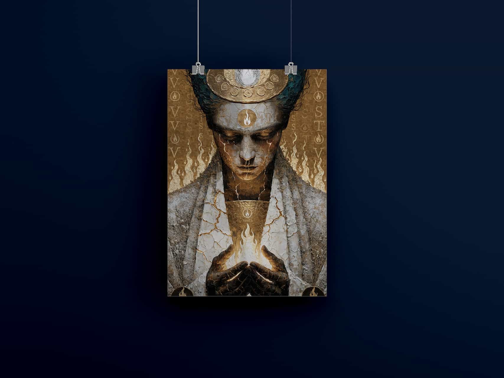 Vesta — La Gardienne de la Flamme Intérieure    Poster Art Premium