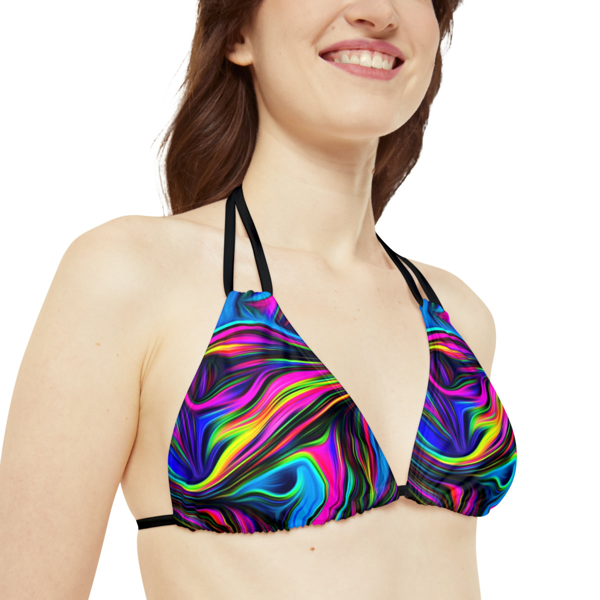 Charisma Girls  Swirl 1 Strappy Bikini Set (AOP)