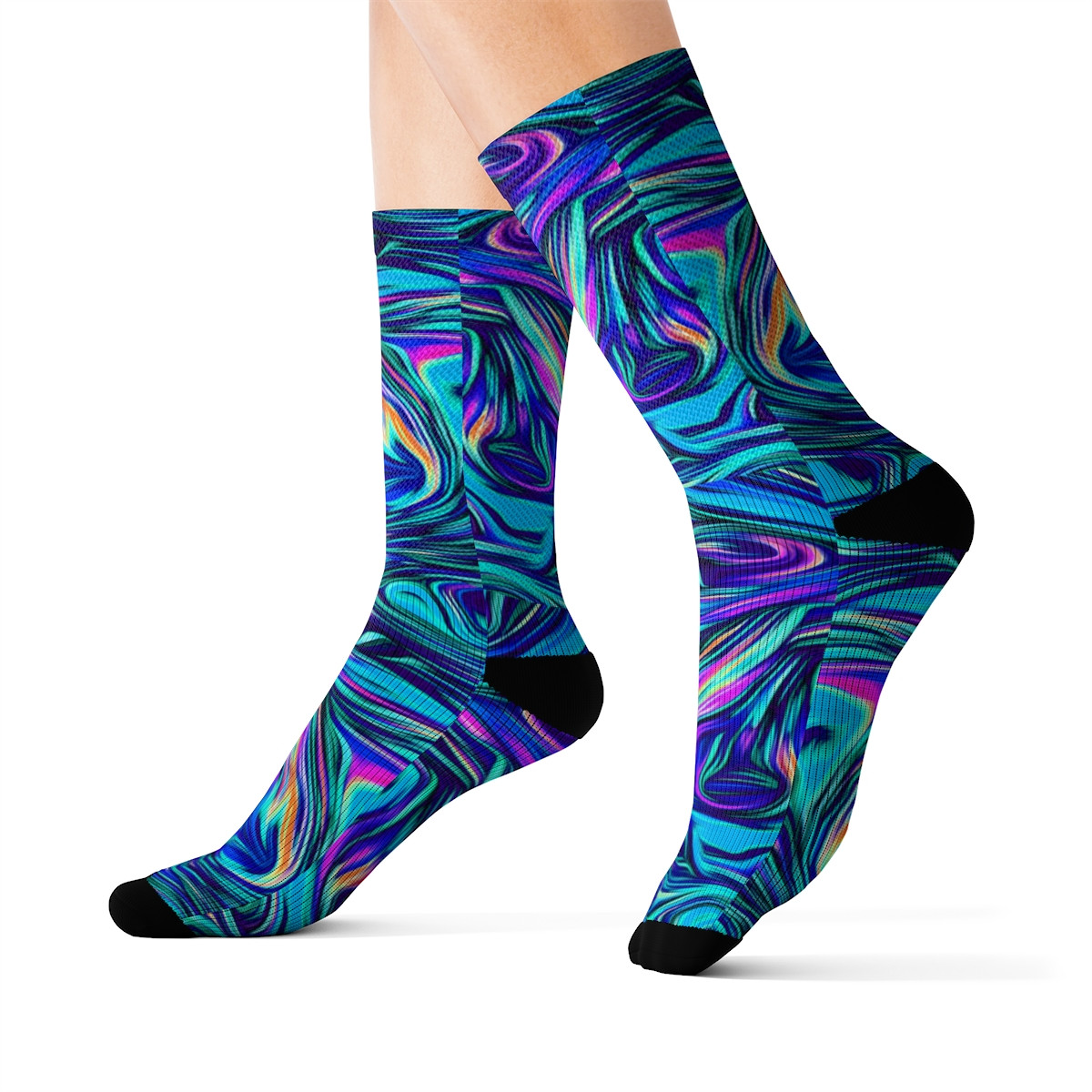 Charisma Girls Swirl Series Design Number 20 Sublimation Socks