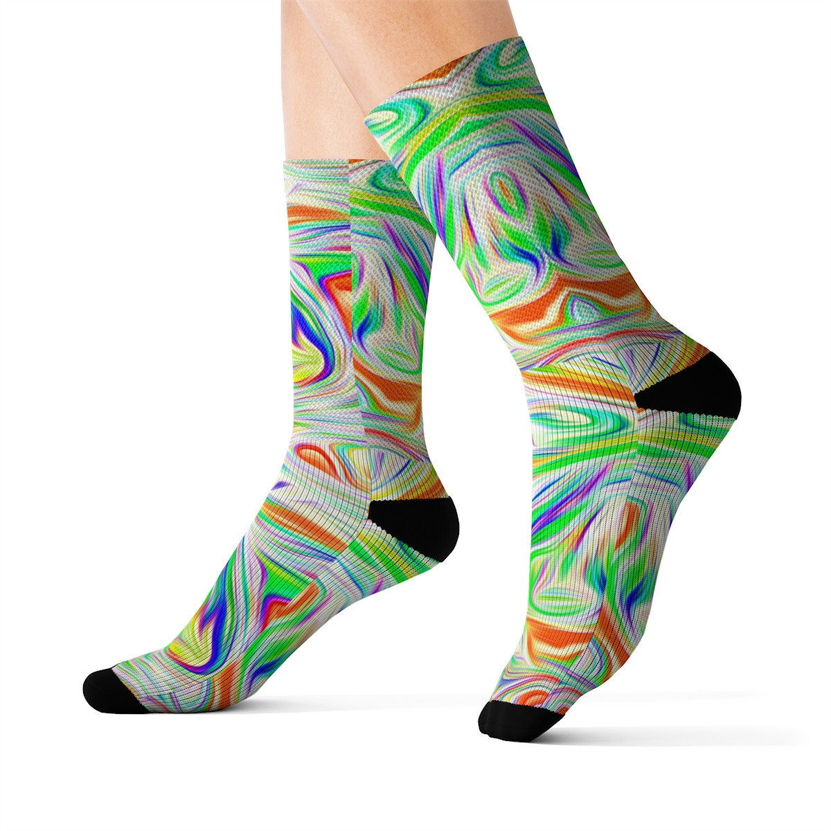 Charisma Girls Swirl Series Design Number 9 Sublimation Socks
