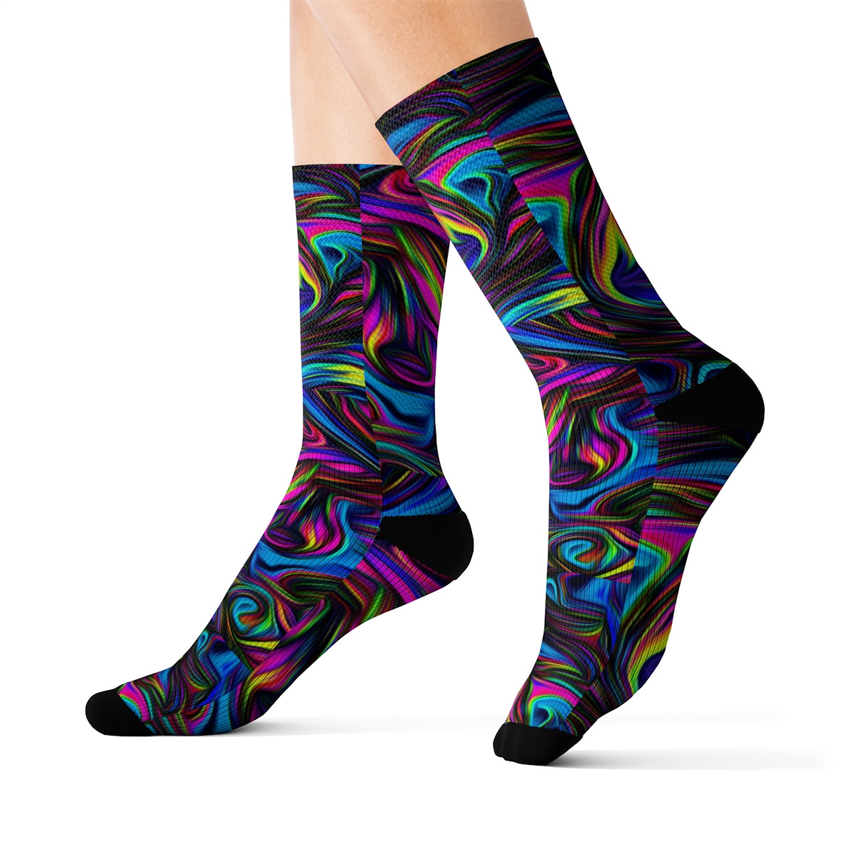 Charisma Girls Swirl Series Design Number 1 Sublimation Socks