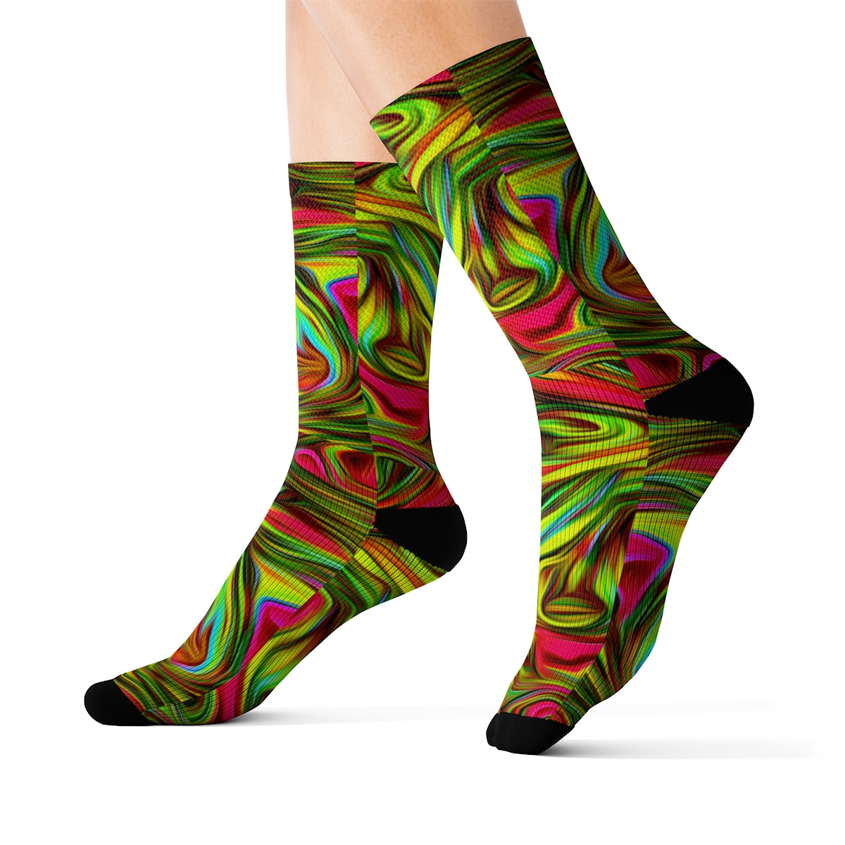 Charisma Girls Swirl Series Design Number 4 Sublimation Socks