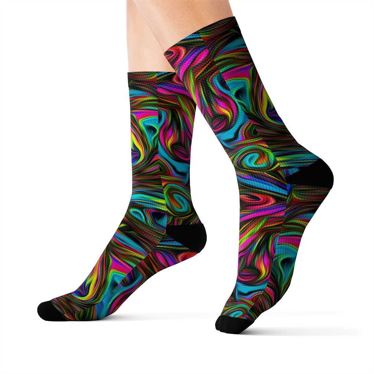 Charisma Girls Swirl Series Design Number 2 Sublimation Socks