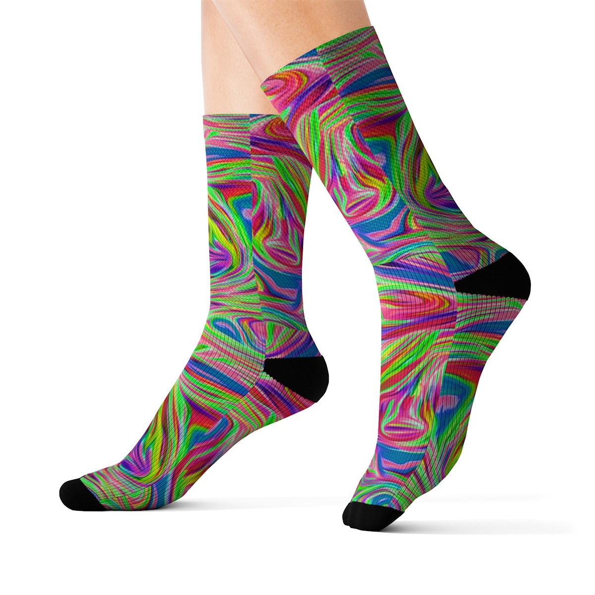 Charisma Girls Swirl Series Design Number 16 Sublimation Socks