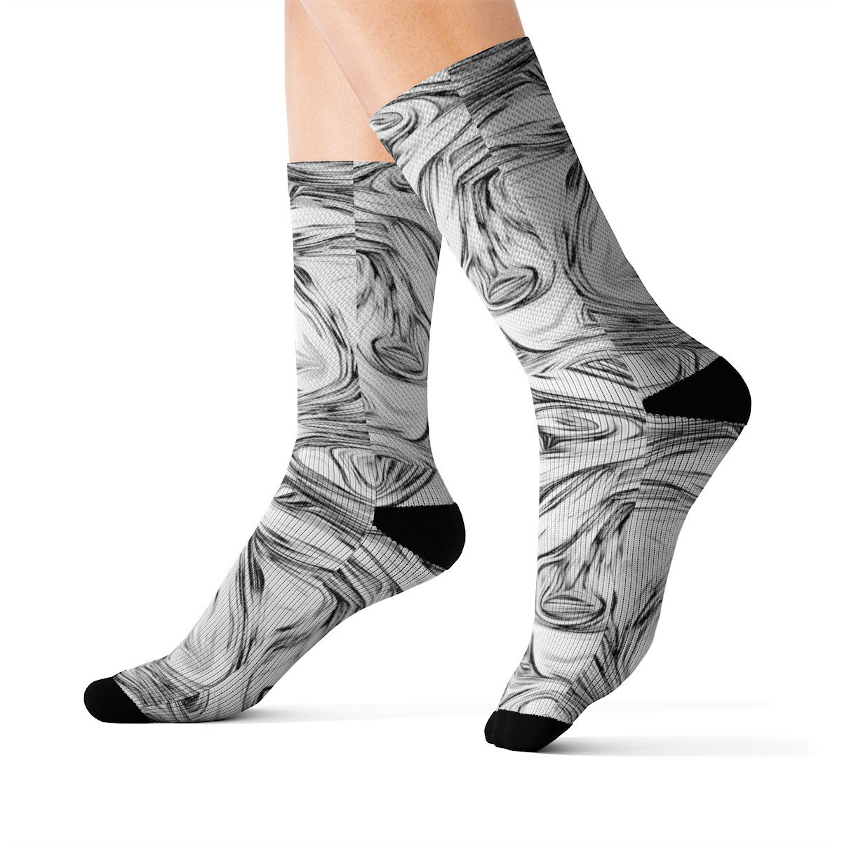 Charisma Girls Swirl Series Design Number 8 Sublimation Socks