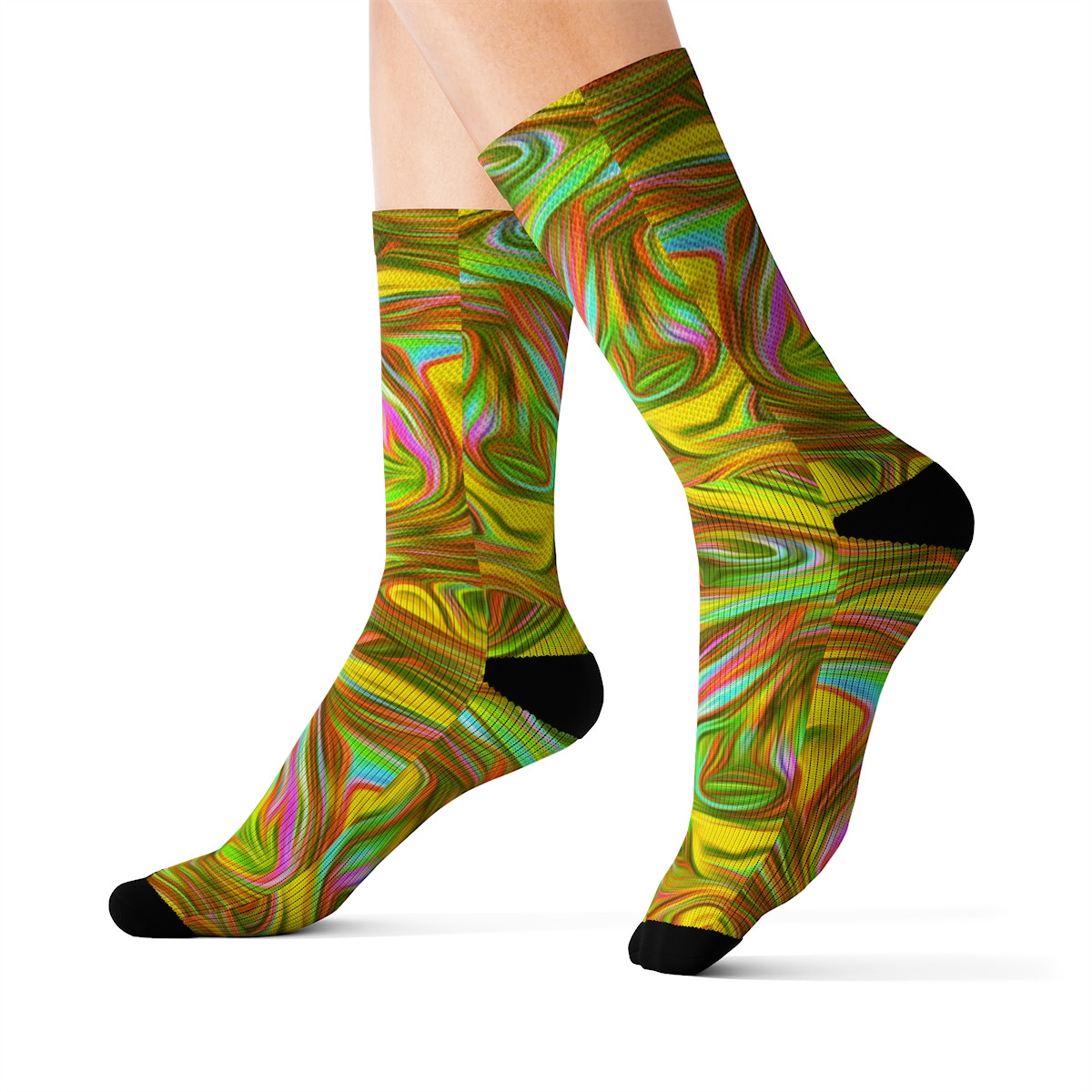 Charisma Girls Swirl Series Design Number 18 Sublimation Socks
