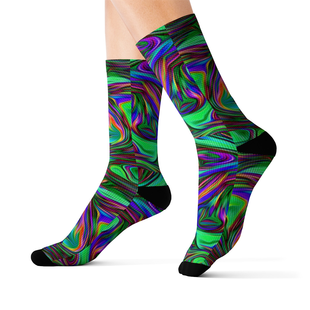 Charisma Girls Swirl Series Design Number 6 Sublimation Socks