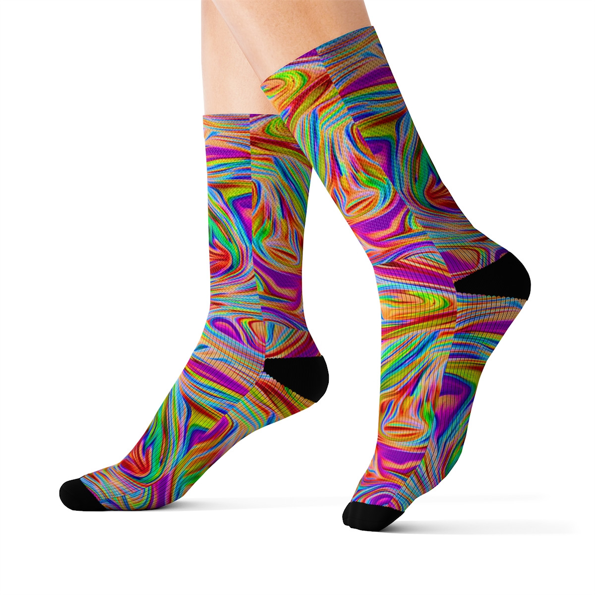 Charisma Girls Swirl Series Design Number 12 Sublimation Socks