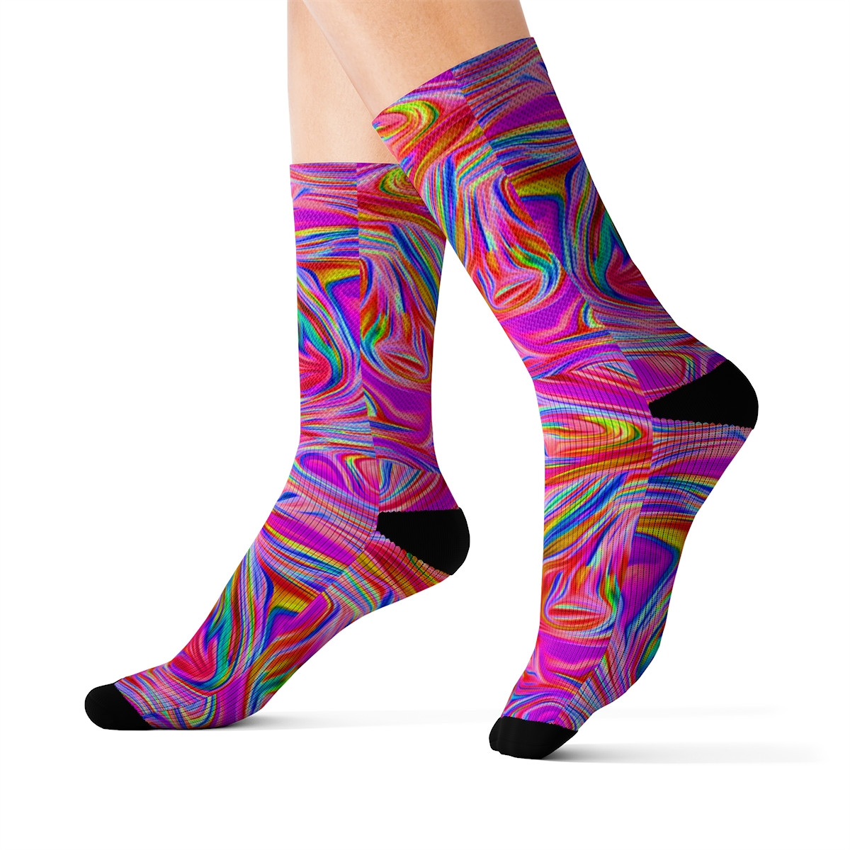 Charisma Girls Swirl Series Design Number 11 Sublimation Socks
