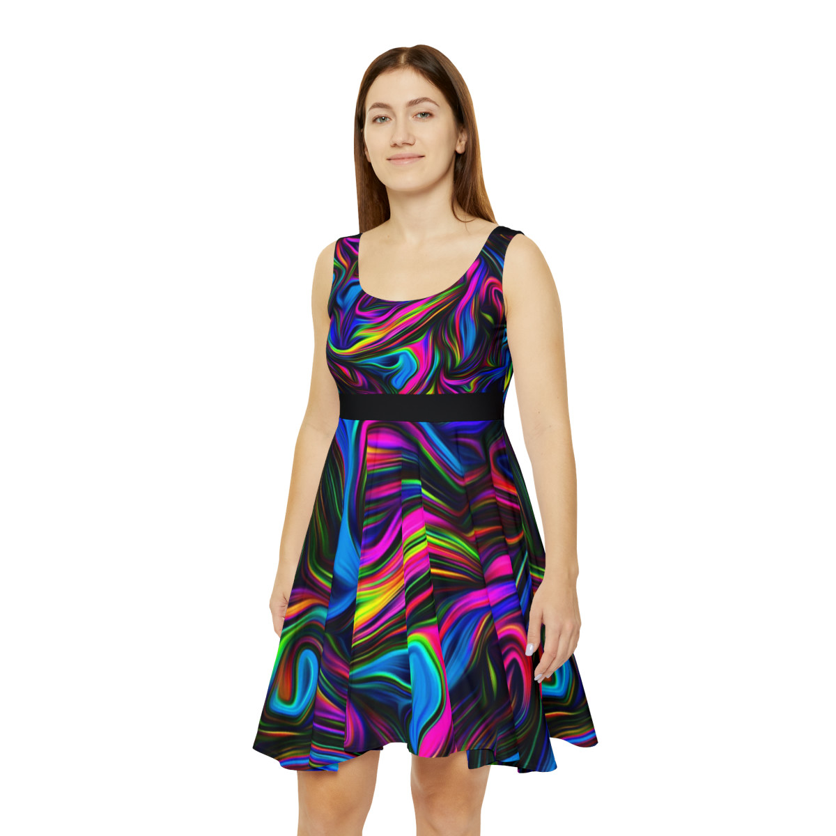 Charisma Girls Swirl 1 Women's Skater Dress (AOP)