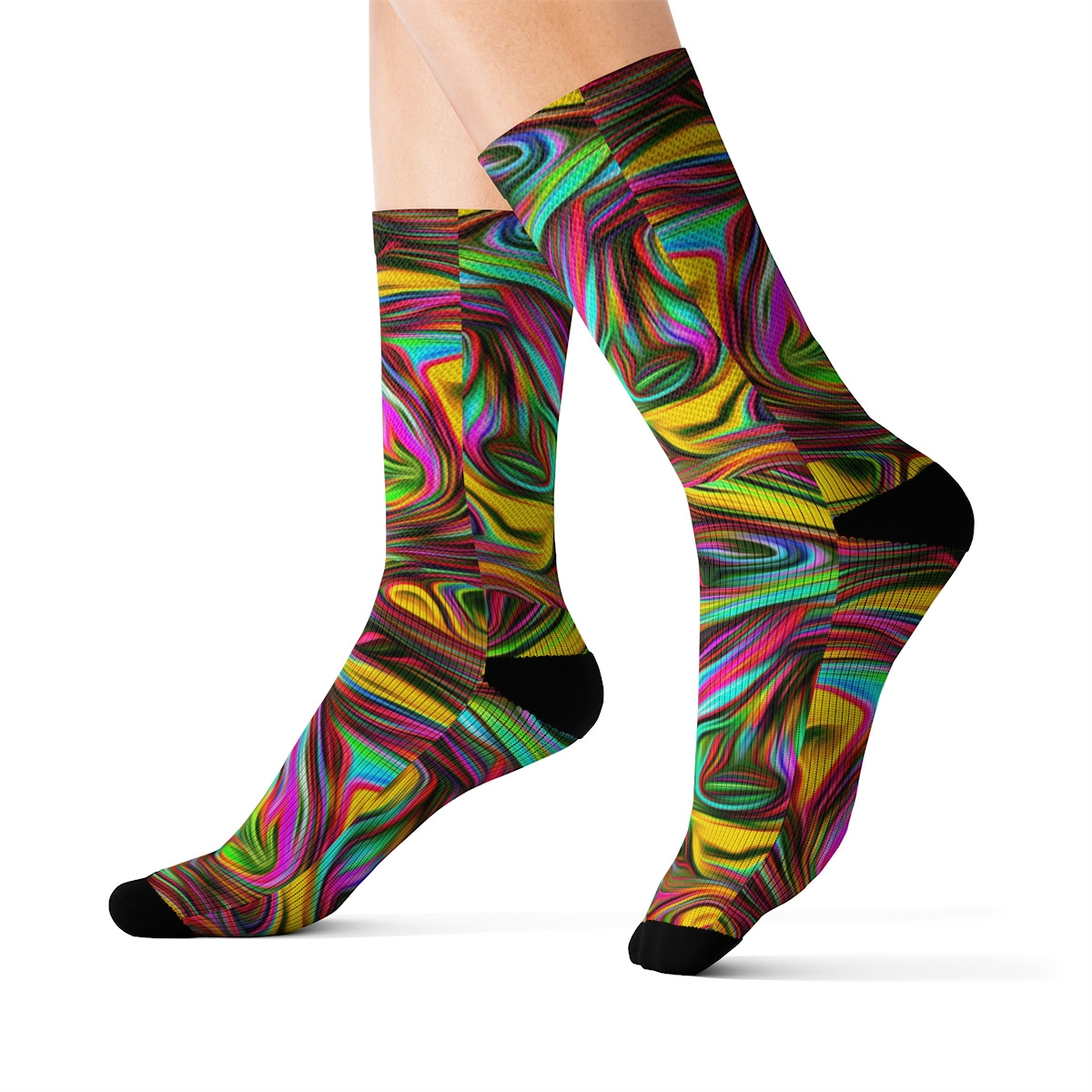 Charisma Girls Swirl Series Design Number 17 Sublimation Socks