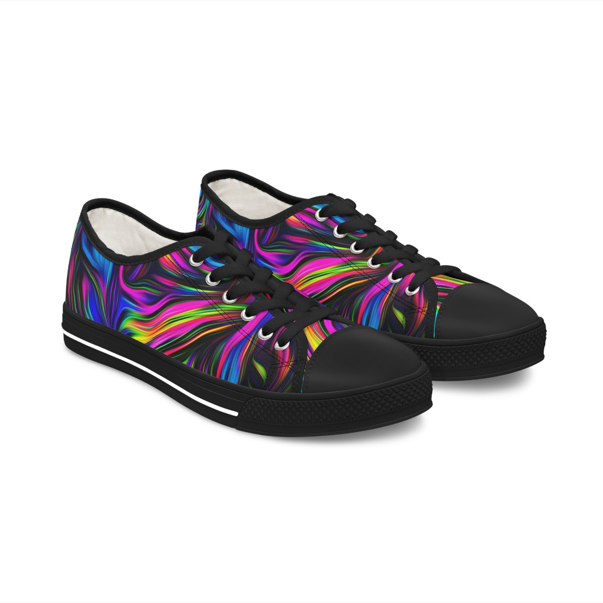 Charisma Girls Rainbow Swirl 1 Women's Low Top Sneakers
