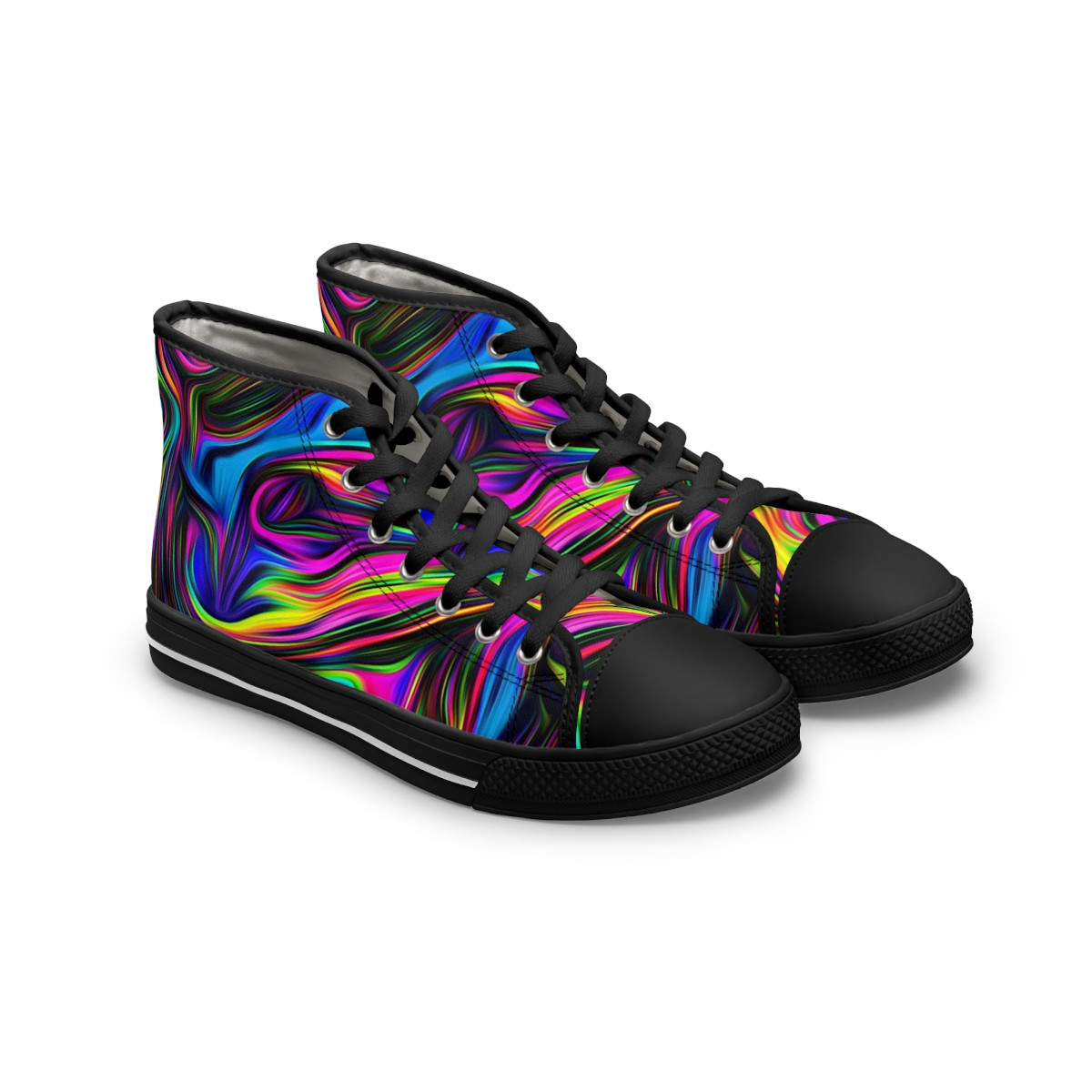 Charisma Girls Rainbow Swirl 1 Women's High Top Sneakers