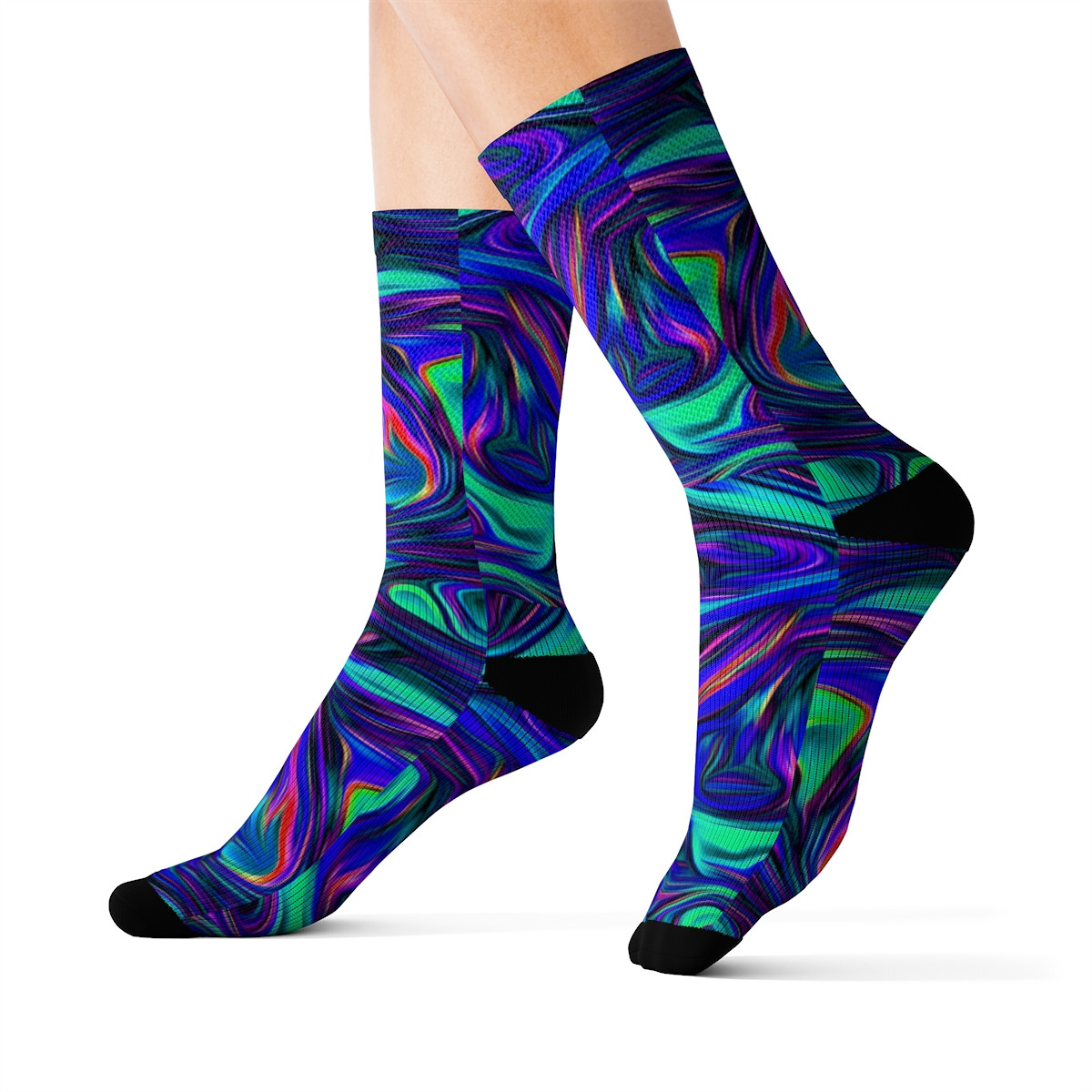 Charisma Girls Swirl Series Design Number 5 Sublimation Socks