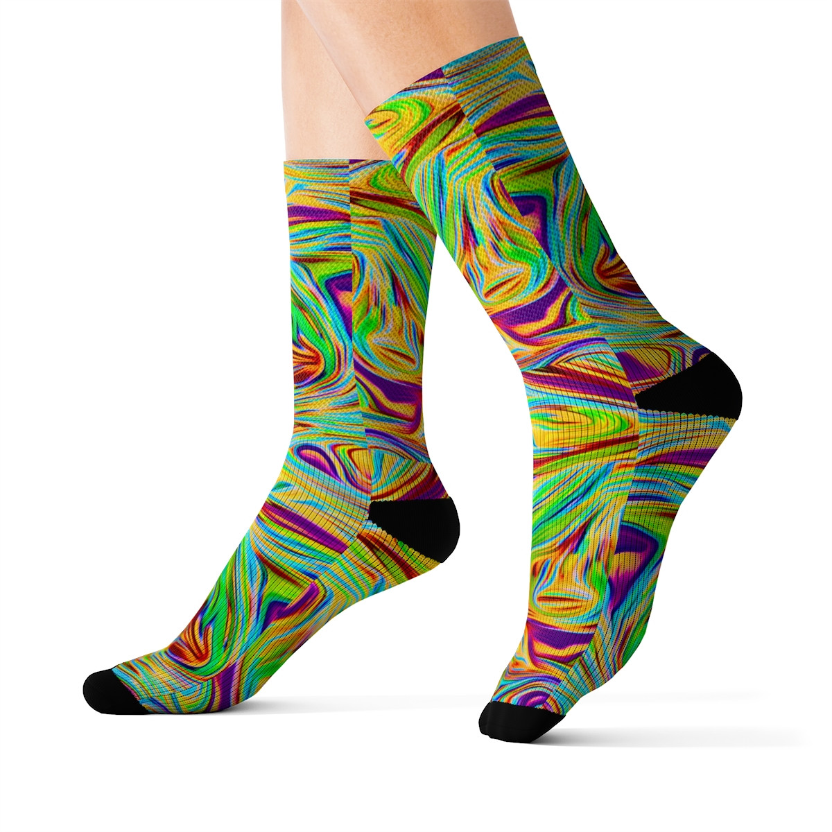 Charisma Girls Swirl Series Design Number 13 Sublimation Socks