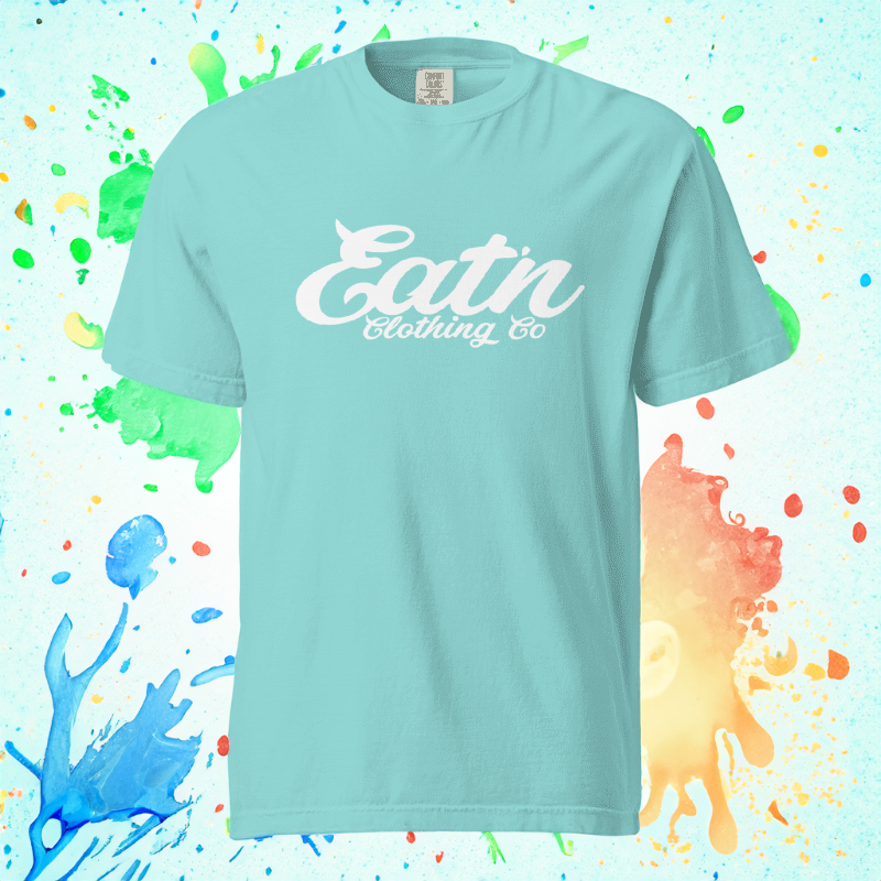 Eatn Classic // Lagoon Blue & White // Unisex T-Shirts