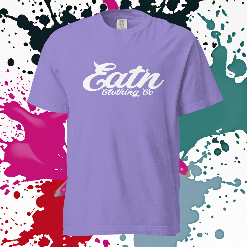 Eatn Classic // Violet & White // Unisex T-Shirts