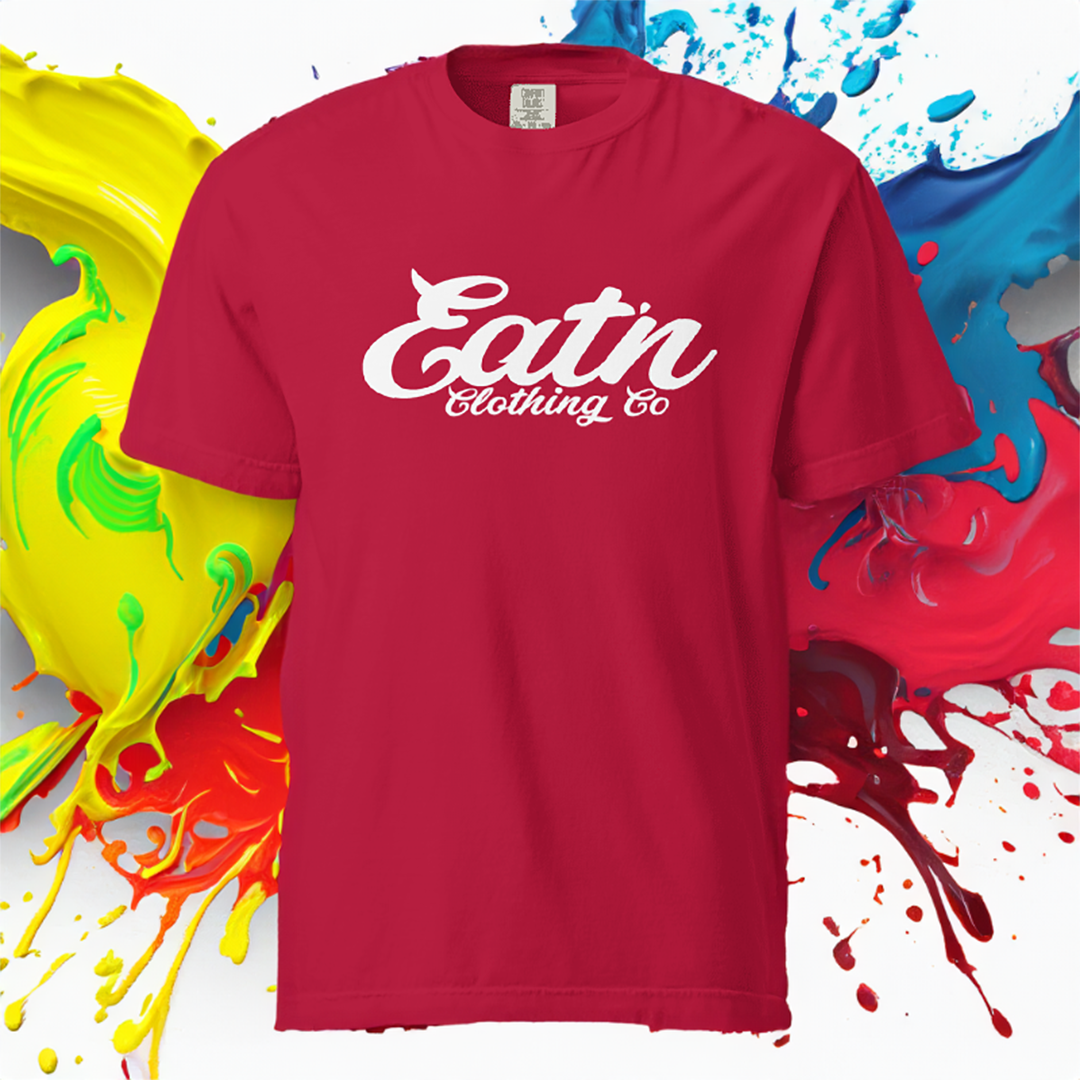 Eatn Classic // Red & White // Unisex T-Shirts