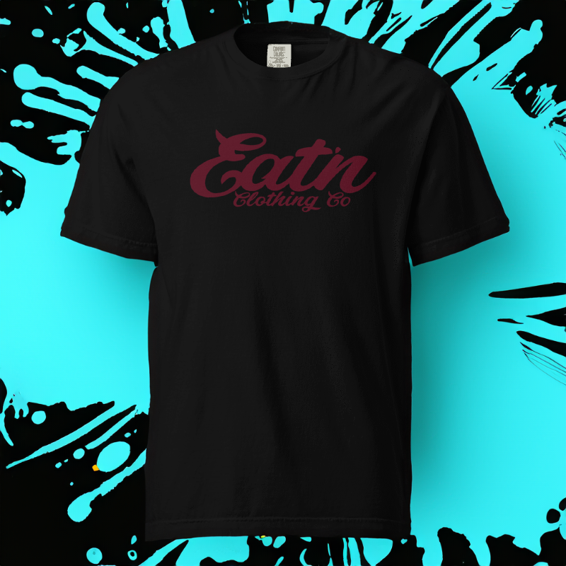Eatn Classic // Black & Maroon // Unisex T-Shirt