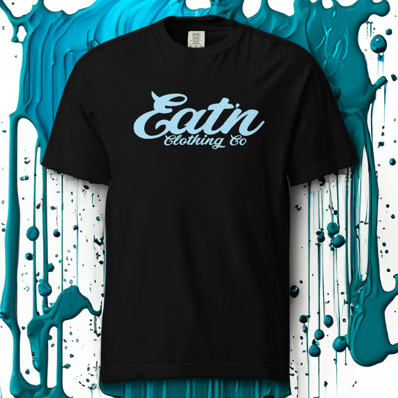 Eatn Classic // Black & Sky // Unisex T-Shirt