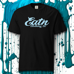 Eatn Classic // Black & Sky // Unisex T-Shirt