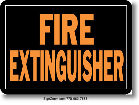 FIRE EXTINGUISHER Sign