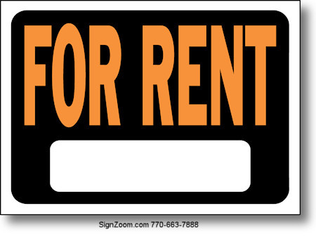 FOR RENT Sign