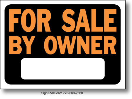 FOR SALE BY OWNER Sign