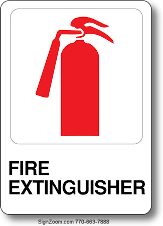 FIRE EXTINGUISHER Sign