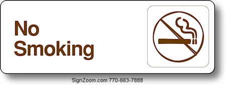 NO SMOKING Sign