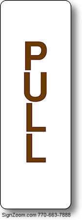 PULL Sign