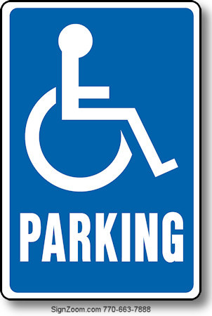 HANDICAPPED PARKING Sign
