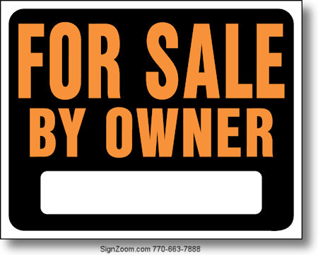 FOR SALE BY OWNER Sign