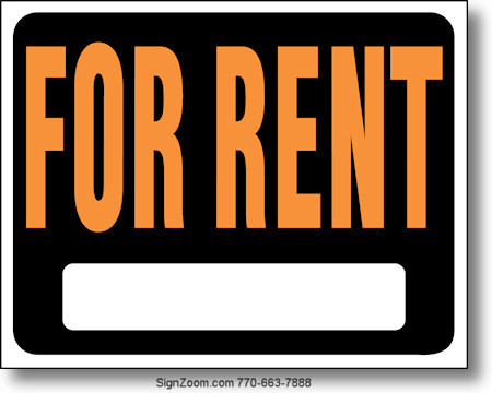FOR RENT Sign