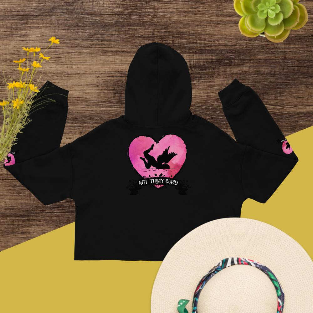 Studio 69 Love/Not Today Crop Hoodie