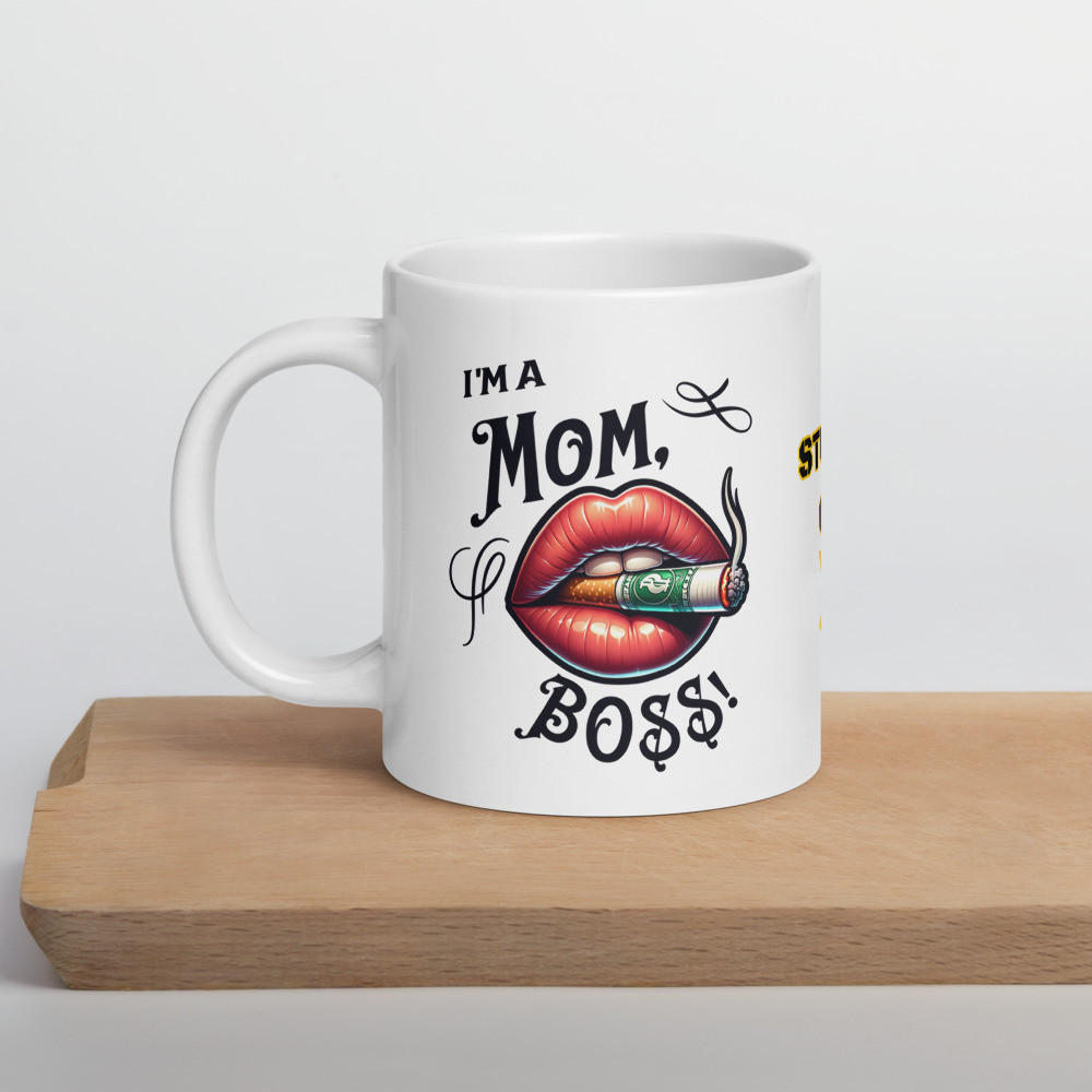 Studio 69 MOM Boss White Glossy Mug
